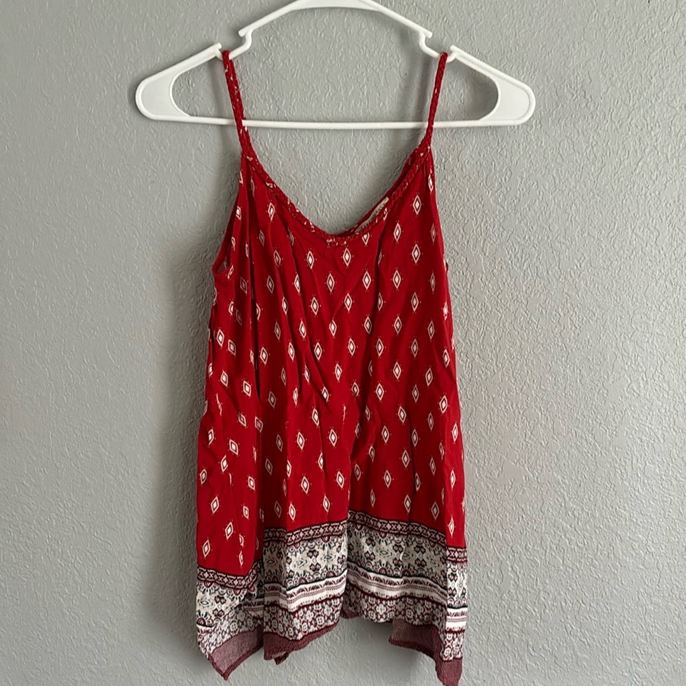 Red tank top